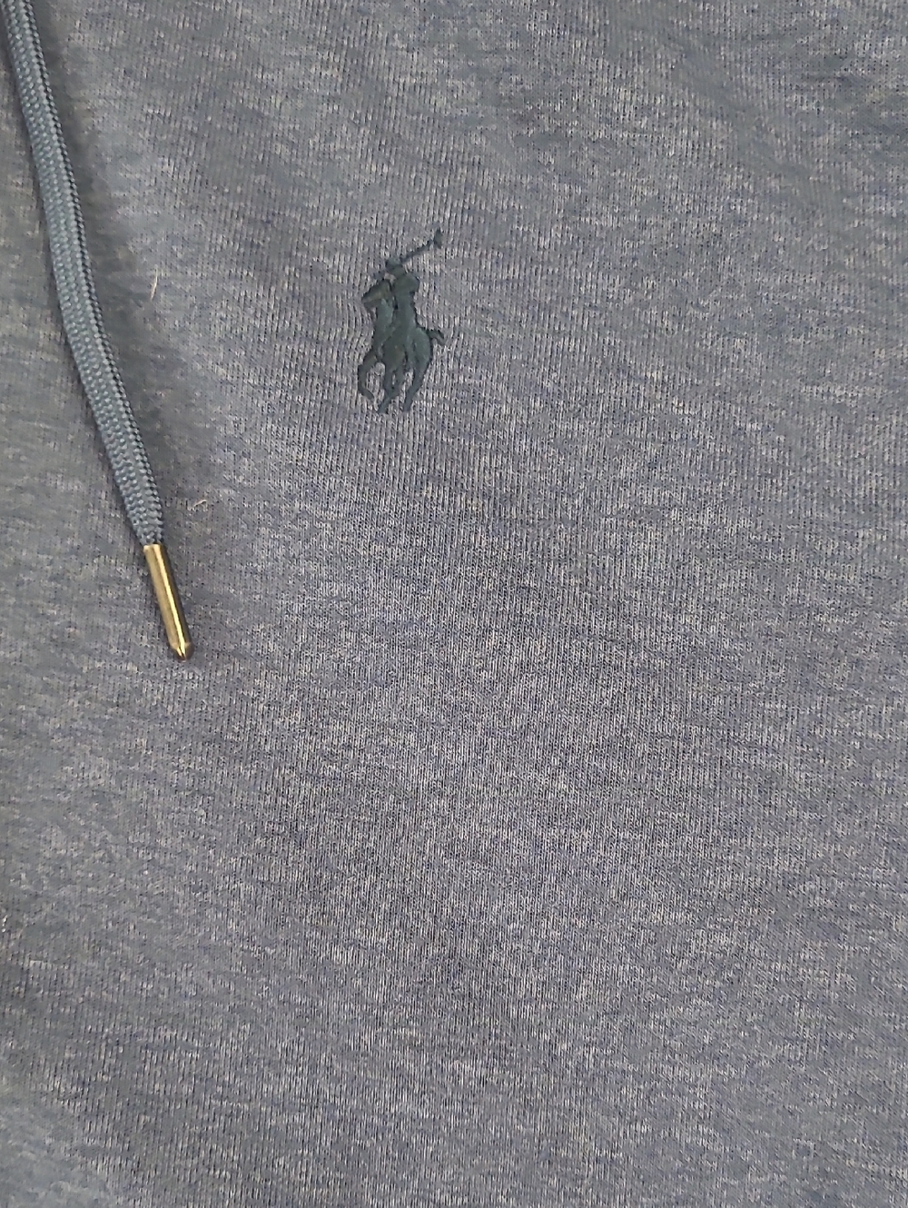Polo by Ralph Lauren Heathered Navy Full-Zip Hoodie Size XXL - Picture 4 of 12